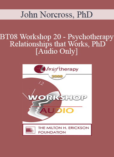 [Audio Download] BT08 Workshop 20 - Psychotherapy Relationships that Work: Tailoring the Relationship to the Individual Client - John Norcross