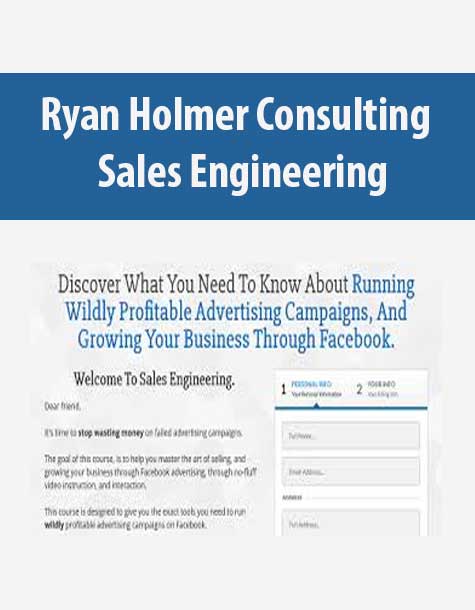[Download Now] Ryan Holmer Consulting – Sales Engineering